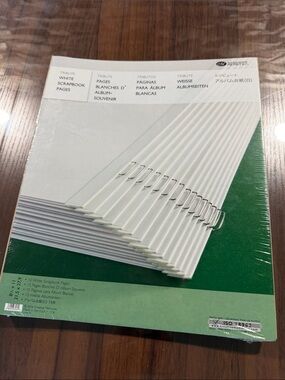 Creative memories 81/2x11 White Scrapbook Pages Pack